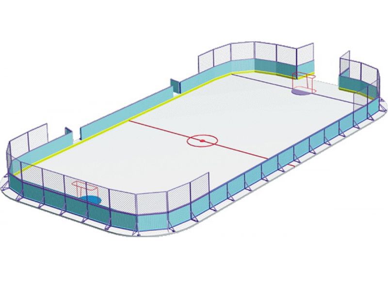 Строительство хоккейной коробки по низкой цене