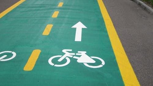 Покрытие для велосипедной дорожки с разметкой